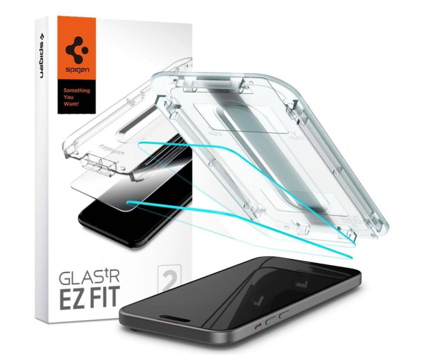 SPIGEN Glas.tr 'ez fit' 2-pack do iPhone 15 clear AGL06903 - 1178813 - zdjęcie